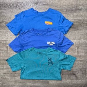 Dutch bros t shirts blue shirt sleeve set medium men work shirt